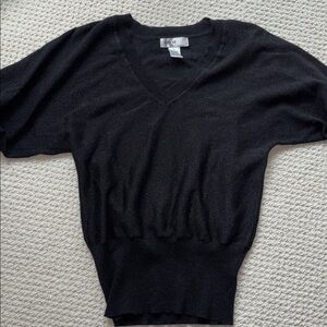 Sparkle V Neck Knit Sweater